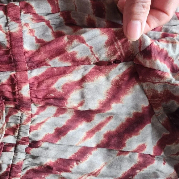 New Ulla Johnson Naiara Mini Dress Women's Size 2 Canyon Clay Red Brown Tie-Dye - Picture 11 of 16